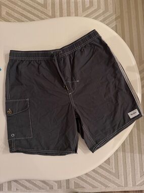 Rhythm Men's Black Swim Trunks